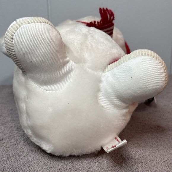 Vintage Russ Berrie SNOWFLAKE Snowman Wearing Hat Scarf 10" stuffed plush - Picture 8 of 11